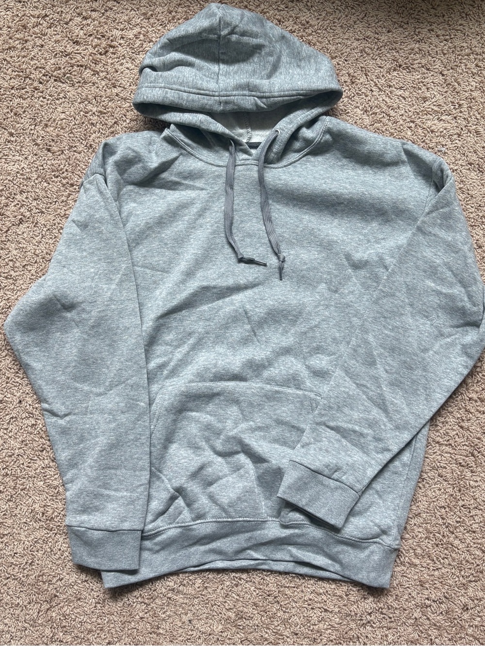Fruit of the Loom Eversoft Fleece Pullover Hoodie Gray size Large